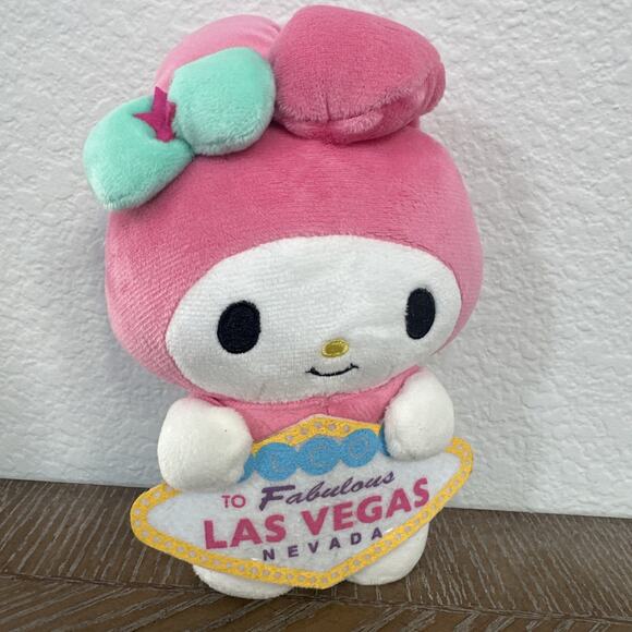 My Melody Plush Sanrio Las Vegas Sign To Fabulous Welcome Nevada Rare 6" - Picture 1 of 7